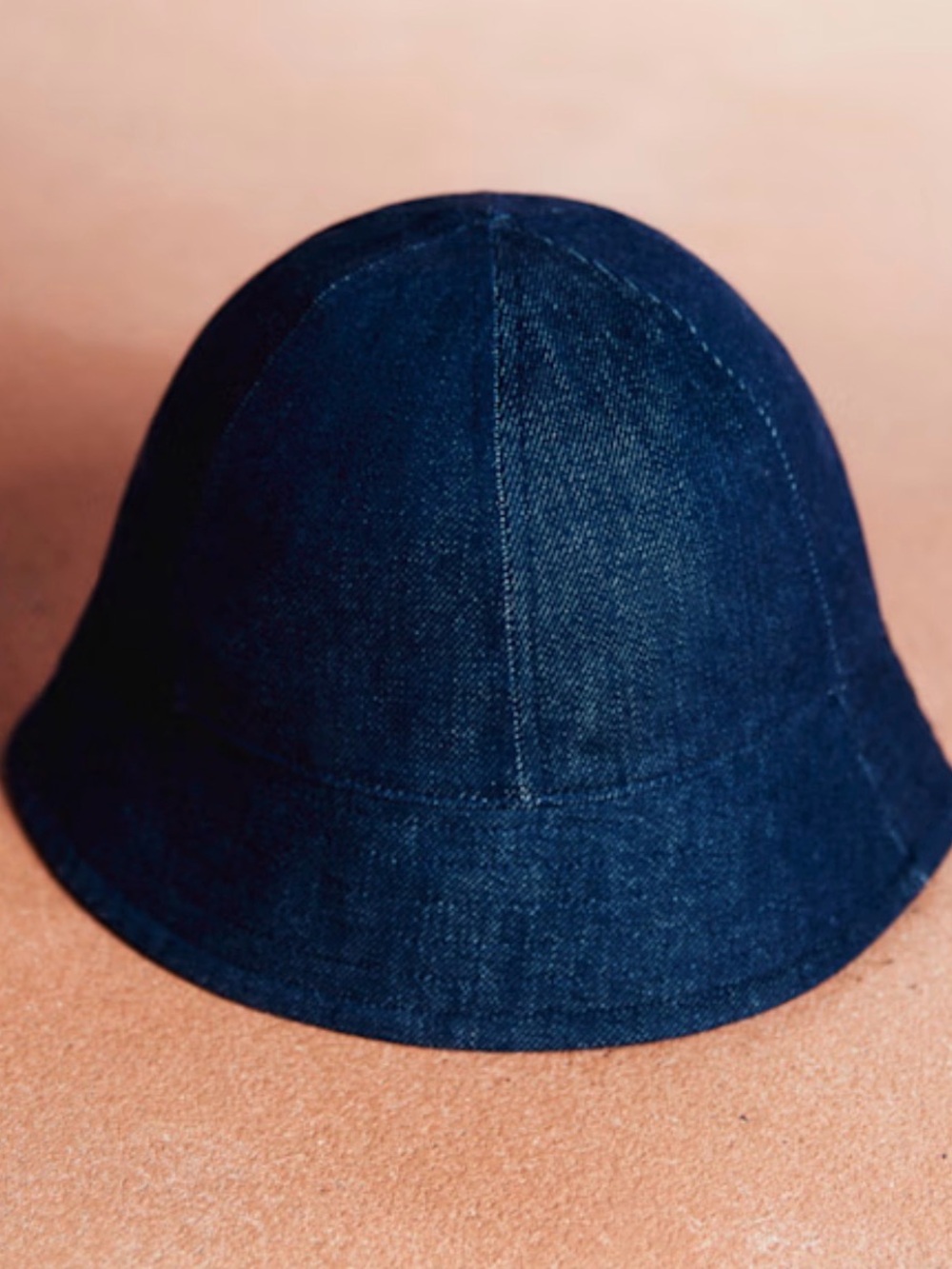 Sézane Dark Denim Bucket Hat - Indigo Denim